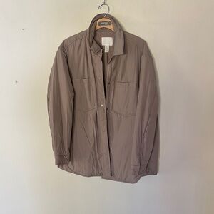 H&M Taupe Lightweight Shirt Jacket